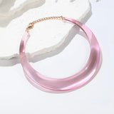 Round Collar Choker Necklace for Women Kpop Goth Party Jewelry