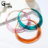 Round Collar Choker Necklace for Women Kpop Goth Party Jewelry