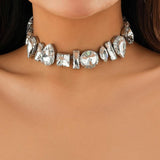 Bling Rhinestone Choker Necklace for Women