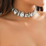 Bling Rhinestone Choker Necklace for Women