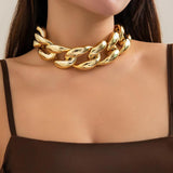 Acrylic Geometric O-chain Choker Necklace Punk