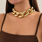 Acrylic Geometric O-chain Choker Necklace Punk