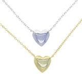 Love Heart Charm Link Chain Necklace Women Gift High Jewelry
