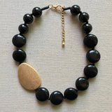 Vintage Collar Necklace Frosted Resin CCB Beads Earthy Collares Necklace