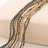 Boho Thin Natural Quartz Stone Necklace For Women Beads Choker Clavicle Chain