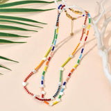Pearl Beads Choker Necklace Shell Star Beads Pendant Necklace