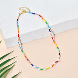 Pearl Beads Choker Necklace Shell Star Beads Pendant Necklace