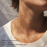 Double Layer Choker Necklaces Stainless Steel