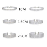 Crystal Choker Chain Necklace for Women Gothic Jewelry