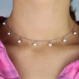 Freshwater Pearl Pendant Necklaces Set for Women - 7pcs