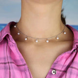 Freshwater Pearl Pendant Necklaces Set for Women - 7pcs