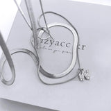 A-Z Tiny Women Initial Necklace,Small Bling Letter Girl Chain Choker