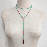 Boho Long Pendant Necklace Summer Ethnic Accessories