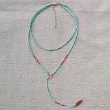 Boho Long Pendant Necklace Summer Ethnic Accessories