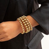 Hip Hop Punk Beads Tennis Ball Chain Necklace Jewelry