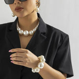 Pearls Bead Choker Necklace Jewelry Gift