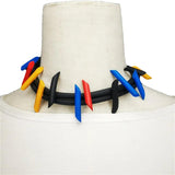 Multicolor Choker Necklaces Rubber Jewelry Women Pendant Necklace