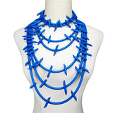 Multicolor Choker Necklaces Rubber Jewelry Women Pendant Necklace