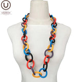 Geometric Rubber Choker Necklace for Women