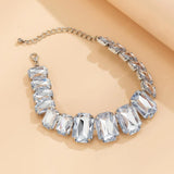 Rhinestone Short Necklace Claw Chain Choker Women's Jewelry