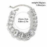Rhinestone Short Necklace Claw Chain Choker Women's Jewelry