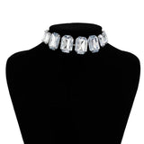 Rhinestone Short Necklace Claw Chain Choker Women's Jewelry