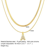 A-Z Tiny Women Initial Necklace, Small Letter Choker,Gold Collar Pendant