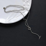18K Plated Stainless Steel OT Buckle Long Chain Necklace for Women