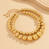 Bohemian Double Layer Bead Chain Necklace for Women