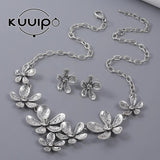 Vintage Flower Necklace Retro Statement Alloy Collar Chokers for Women