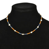 Boho Vintage Beads Choker Natural Pearl Necklace Women's Clavicle Chain