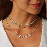 Bohemia Colorful Seed Beads Necklace Flower Jewelry