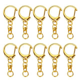 10 Pcs Zinc Alloy KEY Rings w/ Chain Jump Rings for Lanyards D