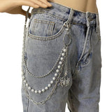 Punk Pants Chain Keychains for Men Women Jean Trouser Biker Chains