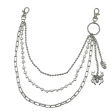 Punk Pants Chain Keychains for Men Women Jean Trouser Biker Chains
