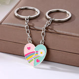 Avocado Strawberry Heart Magnetic Keychain Alloy Handbag Pendant