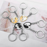 Avocado Strawberry Heart Magnetic Keychain Alloy Handbag Pendant