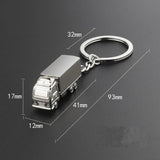 10 Mini Metal Truck Keychains Lorry Key Ring Car Keyfob Gift