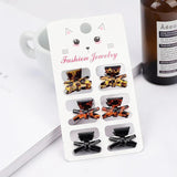 6 Pcs Small Hair Claw Clips Girls Plastic Mini Hair Crab Claw Barrettes