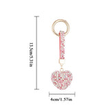 Heart Rhinestone Keychain Bag Pendant Car Hanging Key Ring