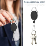 Fly Fishing Retractor Tool Extractor Keeper Key Chain Rings