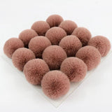 10PCS Faux Fur Pompom for DIY Keychain Shoes Hat Pom Pom Crafts 6/7/8/10cm