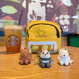 Sitting Bear Cartoon Keychain