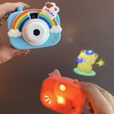 Rabbit Strawberry Rainbow Camera Keychain Girls Accessories