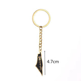 Stainless Steel Hebrew Map Pendant Keychain