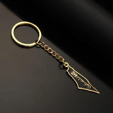 Stainless Steel Hebrew Map Pendant Keychain