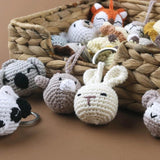Cotton Animal Dolls Toy Keychain for Boys