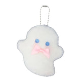 Ghost Charm Keychain Plush Women Car Keyring Backpack Handbag Pendant Holder