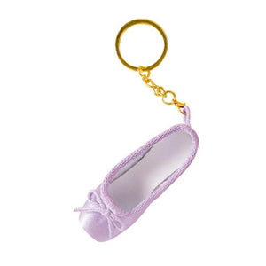 Mini Satin Pointe Shoes Keyring Ballet Shoe Keychain Ballet Charm Chain Bag