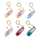 Mini Satin Pointe Shoes Keyring Ballet Shoe Keychain Ballet Charm Chain Bag